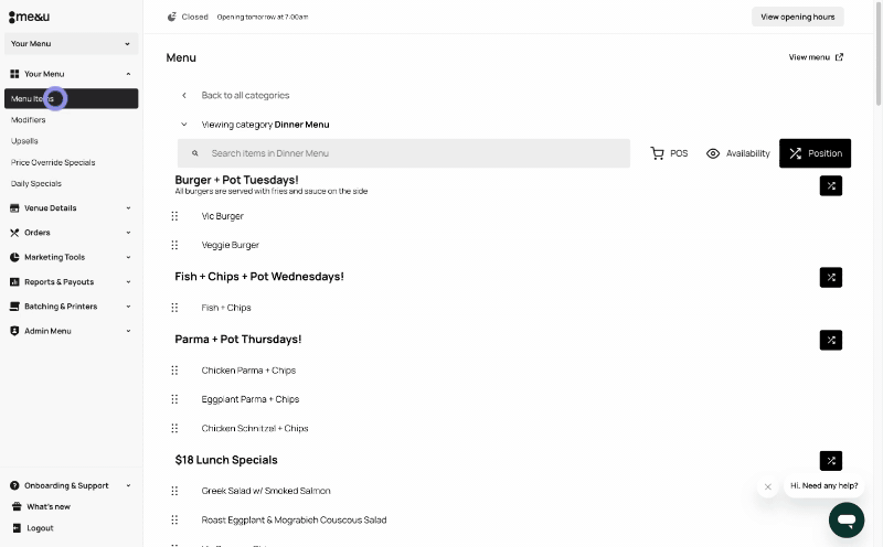 Manage -  How to move a Menu Section.gif