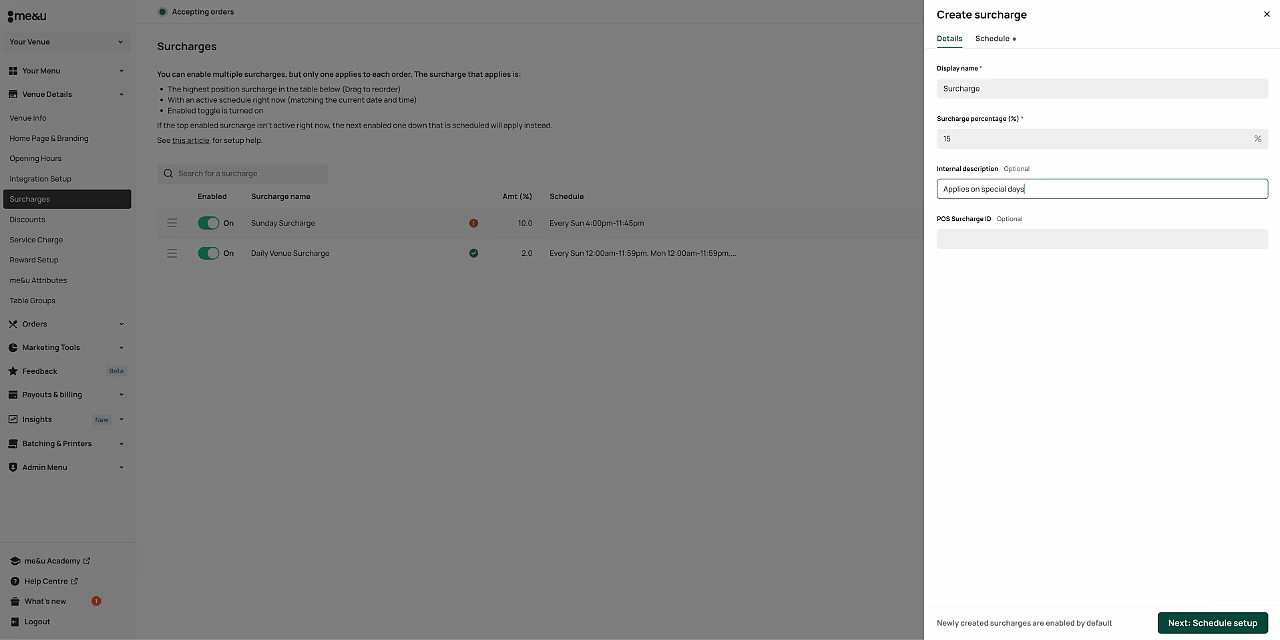 Set Scheduled Time Periods for a Surcharge.gif